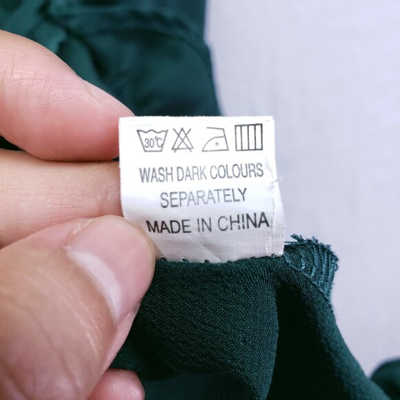 Princess Polly Green Lightweight Silky Sleeveless Short Mini Wrap Dress Size 4 - Picture 16 of 16